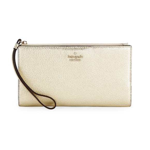 Kate Spade Blake Street Dot Eliza Wallet in Gold - Picture 8 of 8